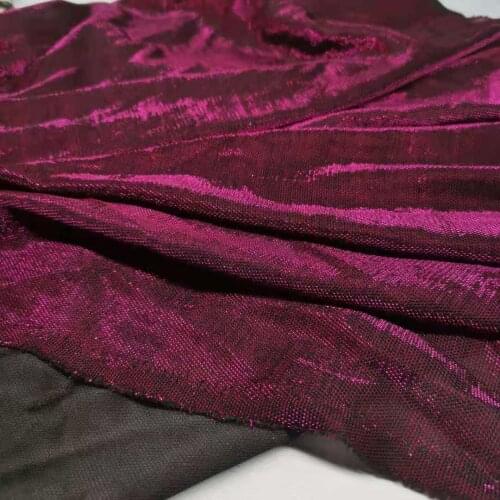 Shimmer Stretchy Fabric Metallic Polyester Shiny Party Decoration Bling Craft Fabric