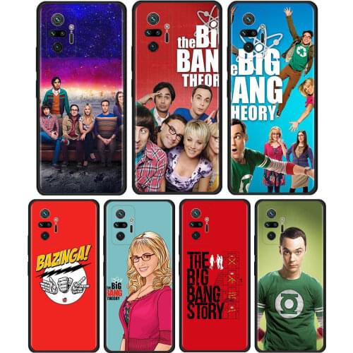 The Big Bang Theory Cover For Xiaomi Redmi Note 10 Pro 8T 9T 7 8 9 Pro 9S 10 5G 9A 8 Pro Cell Phone Case Black Soft Shell Coque