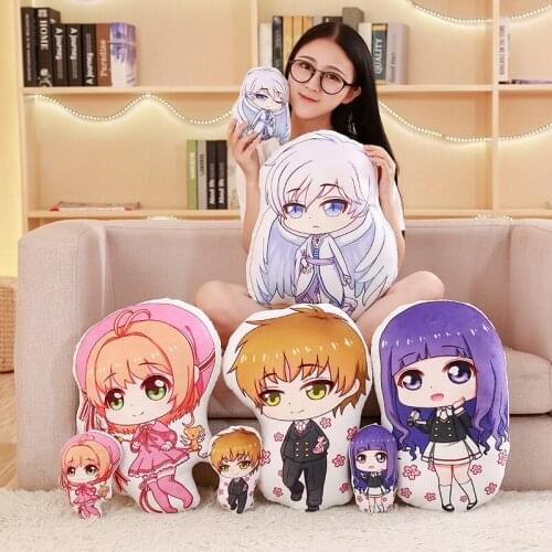 Two Dimensions Card Captor Sakura Anime Manga Peripherals Plushies Cartoon Kawaii Sofa Cushion Pillow Stuffed Plush Doll Toys
