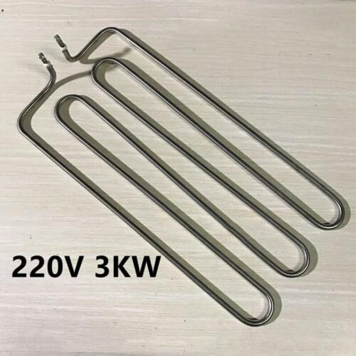 Electric heating tube heater elements air heating elements flat pan accessories electric griddle heating elements 8mm 220V 3KW