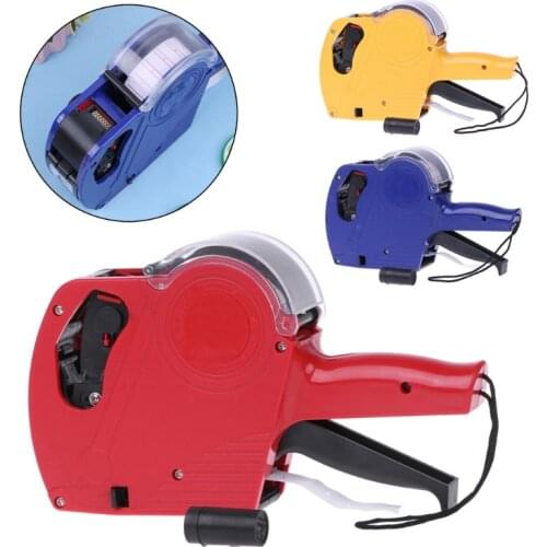 NoEnName_Null MX-5500 EOS 8 Digits Price Tag Gun Labeler Label Paper + 2 Ink Roller Handheld Plastic Price