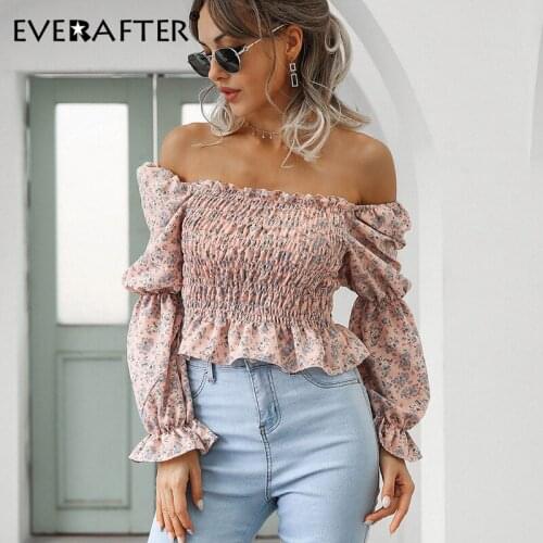 Блузки с открытыми плечами EVERAFTER China At AliExpress