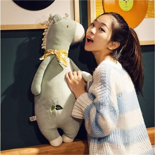 Fancytrader Soft Dog Animals Plush Pillow Doll Lovely Stuffed Big Pop Anime Dogs Toys for Kids Adults Gifts