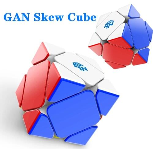 GAN Magnetic Skew Cube 3x3 Speed Cube Professional,Anti-Stress Toys,Smooth,Childrens Puzzle,Special Shapes,Badtz Maru