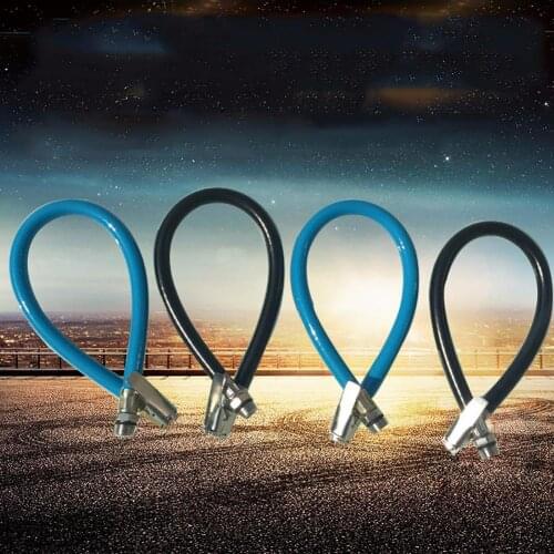 Bicycle Bike Car Motor Flexible Clip On Air Tyre Tire Chuck Tube Inflator Hose