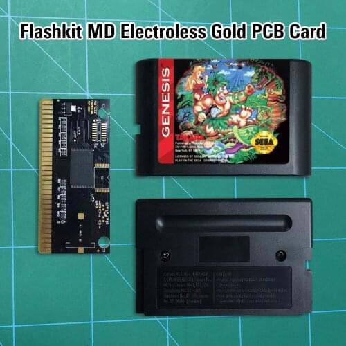 Joe & maced -Flashkit MD Electroless Gold PCB Card 16 bit MD Games Cartridge For MegaDrive Genesis console