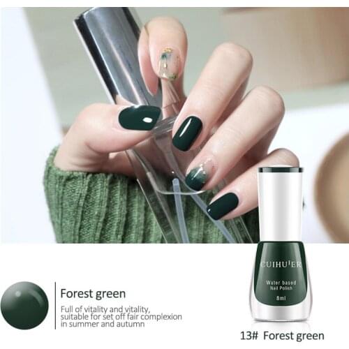 Water-Based Peelable Nail Polish No-Baking Quick-Drying Long-Lasting Peeling Nail Polish 8ML