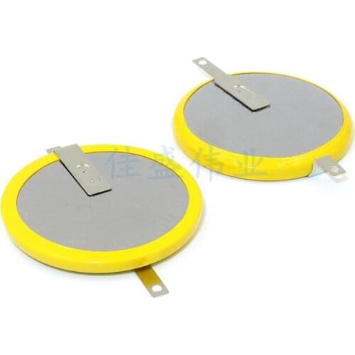 2PCS CR3032 180-degree flat corner pin battery Lithium battery CR3032 3V