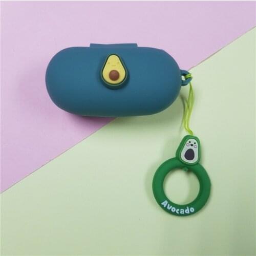 DIY Cute Silicone Case Cover Earphone Pouch Dust-proof Protective for Haylou GT1Pro Protector Case With Finger Strap