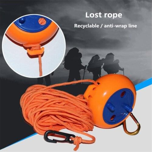 Mounchain High Strength Outdoor Tent Rope Clothesline Retractable Rotation Recovery Box Type Tent Rope with Box