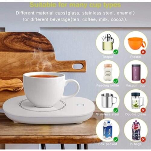 Coffee Cup Warmer Heating Mat Heater for Tea Coffee Milk Home Office Mug Warmer Heater Household Kitchen Accessories