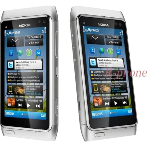 Refurbished Original Nokia N8 Mobile Phone WIFI GPS 12MP 3G GSM 16GB Storage N8 Mango Smartphone Unlocked