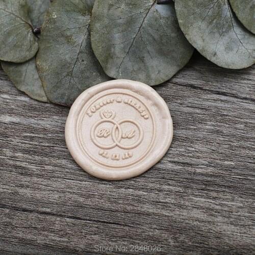 Custom initials with rings wedding wax stamp ,Custom Wax Seal Stamp Kit,personalised wedding invitation seals,wedding gift