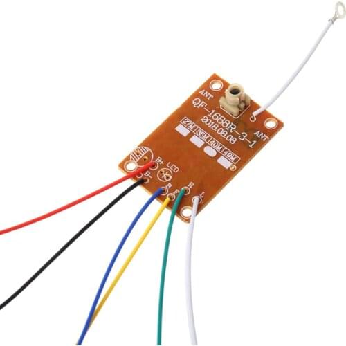 4CH RC Remote Control 27MHz Circuit PCB Transmitter and Receiver Board with Antenna Radio System for Car Truck Toy P31B