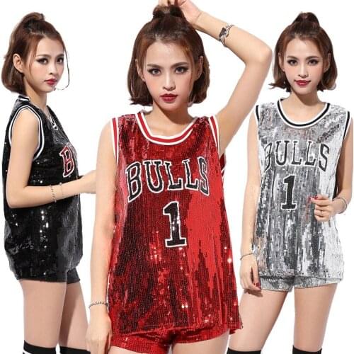 Casual Straight Geometric Sleeveless Sequined Mini High Street Fanshion Black Red Silvery T-shirt Plus Size Club Coktail Dress
