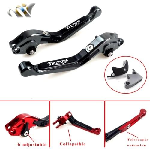 CNC Adjustable Folding Extendable Motorcycle Brake Clutch Levers For Triumph SPEED TRIPLE 1050 2011 2012 2013 2014 2015 8 Colors