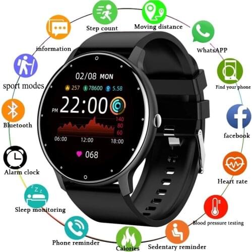 Bluetooth IP67 Waterproof Smart Watch Mens and Womens Smart Wristband Clock Call Sports Fitness Tracker Watch For Android IOS