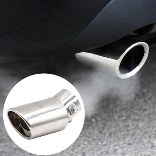 Car Exhaust Pipe Muffler Tail Pipe Stainless Steel 130mm Curved Car Muffler Tip Exhaust Pipe for Truck