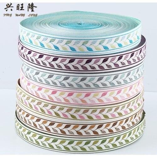 XWL 25M/Lot 3.5cm Wide Jacquard Lace Ribbon Trim Curtain Lace Accessories Decorative Pillow Edge Clothing Lace Belt DIY Sewing