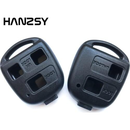 10pcs 2/3 Buttons Car Remote key shell Fob For Toyota Land Cruiser YARIS CAMRY RAV4 Corolla PRADO Auto Key Case Cover No Blade