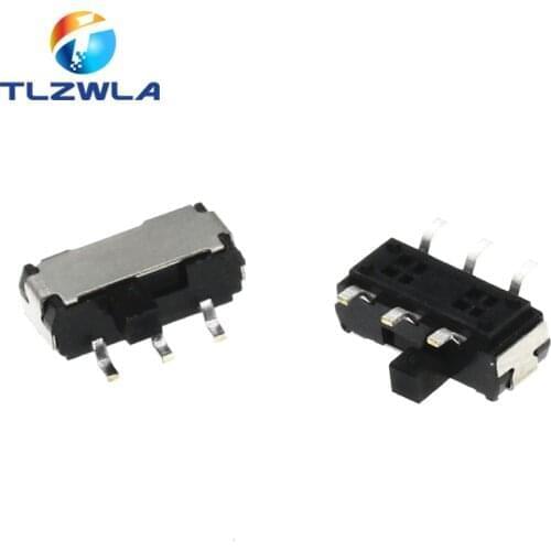 100Pcs MSK-22D27 SMD Sideslip Toggle Switch 6Pin Microswitch 1P2T Slide Switch