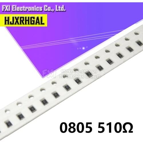300PCS 0805 SMD Resistor 510 ohm 1/8W 510R 511 new original