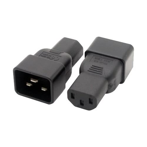 PDU PSU USP Power adapters, IEC C20 male to C13 adapter, IEC C13 to C20 adapter Computer server power conversion adapter