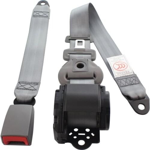 Safety Belt 3 points Car Seat Belt Retractable Adjustable Auto Lap and Shoulder Belt Universal Red Back Beige Blue