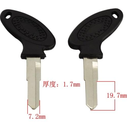 C503 Rubber main bend to the left of the motorcycle blank key 20pcs/lot