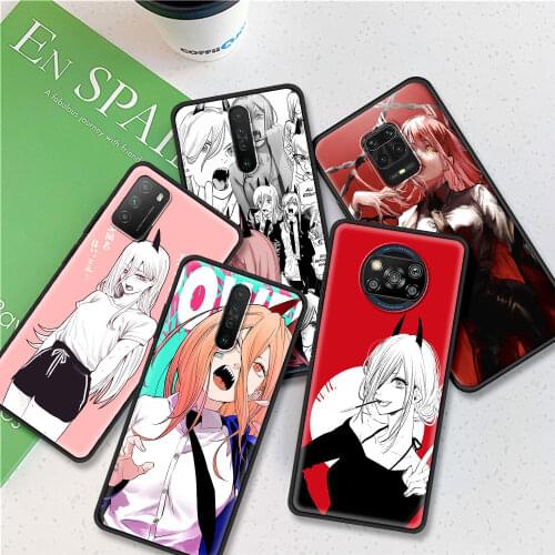 Tpu Case For Xiaomi Mi Poco X3 NFC 10T Pro 9T 11 CC9 CC9E Note 10 Lite Silicone Soft Cover Phone Capas Chainsaw Man Anime
