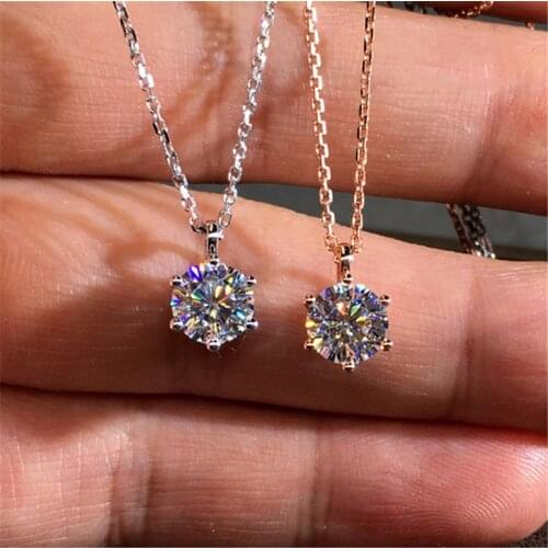 Ekopdee Fashion Zircon Women Necklaces 2021 Gold Chain Crystal Pendant Necklace Lover Clavicle Jewelry Gift Offers Mothers Day
