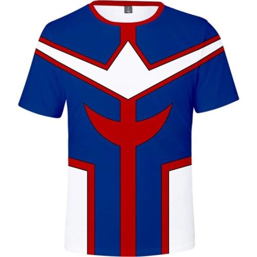 Japan Anime My Hero Academia 3D T Shirt Women Men Izuku Midoriya Shouto Todoroki All Might Bakugou Katsuki Himiko Toga Cosplay