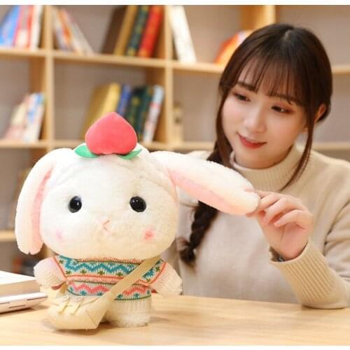 30cm Kawaii Cartoon Rabbit Cosplay Dress Up Plush Toys Stuffed Bunny Dolls Soft Animals Pillow for Kids Girls Birthday Best Gift