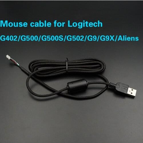 Mouse Cable for Logitech G400 G400S G402 G403 G5 G500 G500S G502 G9 G9X Aliens Brand USB Mice Line Replacement Wire