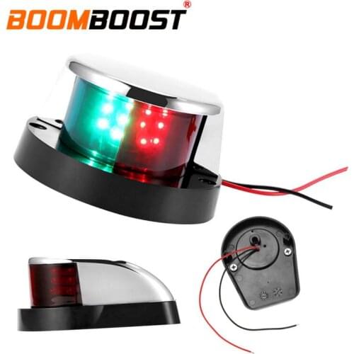 Red Green for Boat Marine Yacht Bi-Color Lamp bow-shaped side light Navigation Light zinc alloy 1 PC LED