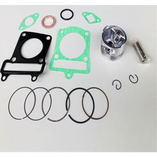 Motorcycle 51.5mm Piston 13mm Pin Ring 1.0*1.0*2.0mm Gasket Set For Yamaha ZY125 ZY 125 125cc 4CW 4KL ZY125T Engine Spare Parts