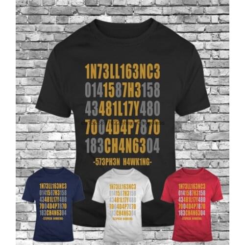 Intelligence is the Ability to Adapt Change stephen quotes hawking mens t-shirt