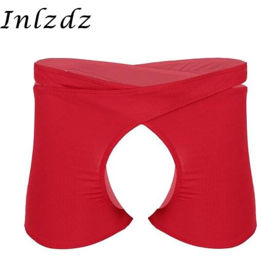 Mans Lingerie Sex Underwear Open Crotch Panties of 2 Symmetrical Halves Gay Homme Exotic Open Crotch Underpants Hot Sexy Costume