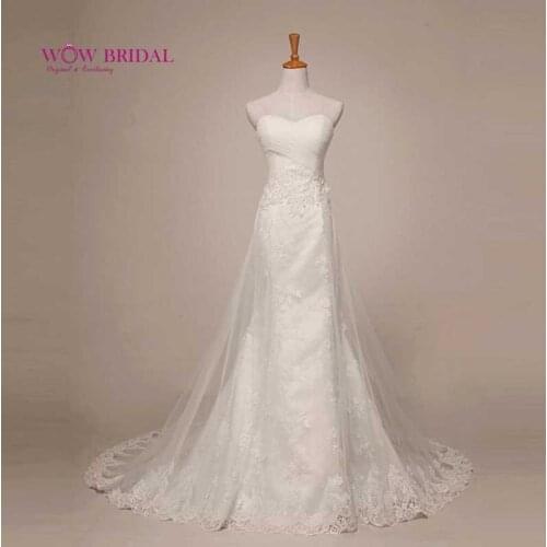 Real Picture Sweetheart Ivory Lace Mermaid Wedding Dress 2021 Off the Shoulder Mermaid Sleeveless Court train Bridal Dress