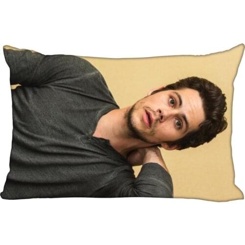 Custom Dylan O'brien Pillowcase Satin Fabric Pillow Cover Rectangle Zipper Pillow Cases For Home Office Wedding Decorative
