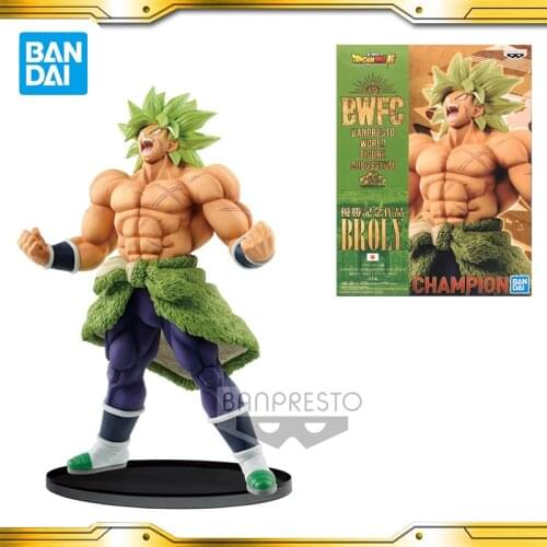 BANDAI Dragon Ball Z Super WORLD FIGURE COLOSSEUM Saiyan Broli Action PVC Collection Model Toy Anime Figure Toys For Kids