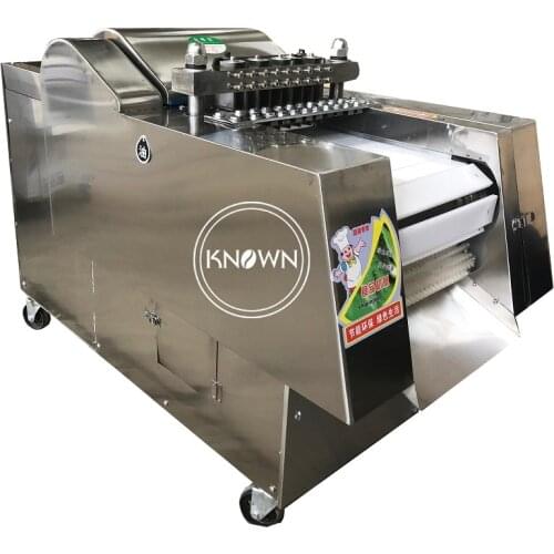 Fully Automatic Chicken Meat Slicer Cutting Machine For Selling Industry Frozen Meat Cube Block Cutter Process Machinery
