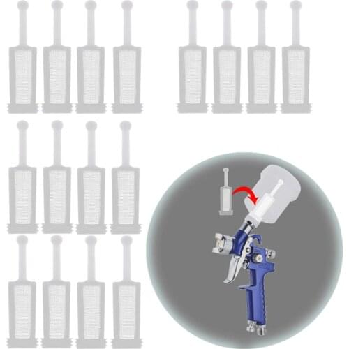 Hot 16 Pcs Universal Gravity Spray-Gun Filters Fine Mesh,Disposable Gravity Feed Spray-Gun Paint Strainer