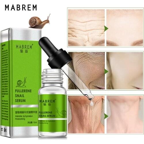 Fullerene Snail Anti-wrinkle Serum Deep Hydration Anti-wrinkle Repair Increase Skin moisturizing Elasticity Ampoules Whitening