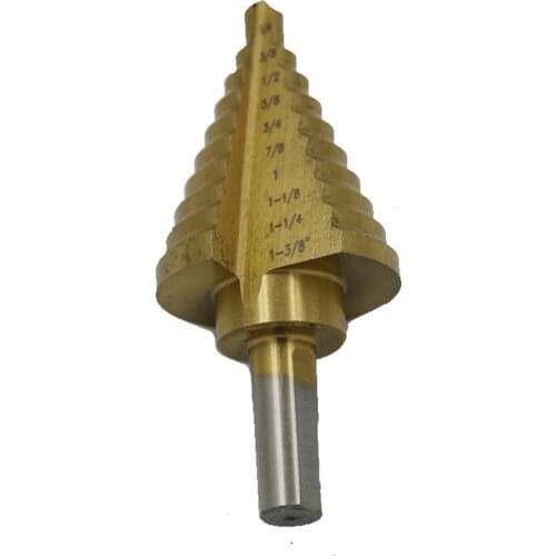 British-made High-Speed Steel Triangular Shank Ladder Drill Pagoda Drill Step Drilling Reamer Hole Straight Slot