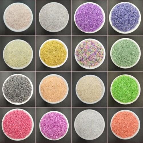 10gram/lot 2MM Candy Cream Color Czech Glass Seed Spacer Beads Round Hole Beads for Kids Handmade DIY Jewelry Making Accessories