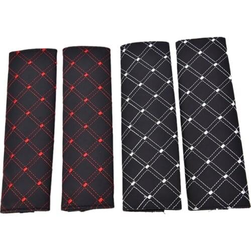 2Pcs Car Safety Seat Belt Shoulder Pads Cover Cushion Harness Pad Protector
