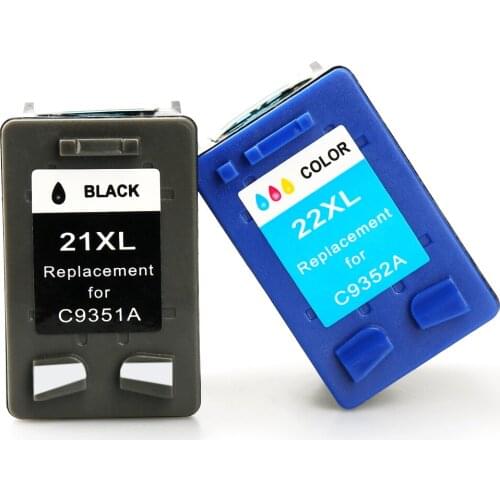 2Pack For HP 21 22 ink cartridge ( C9351A C9352A ) 21XL 22XL for HP Deskjet 3915 1530 1320 1455 F2100 F2180 F4100 F4180