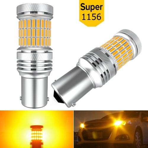 2X Ba15s Bau15s W21W WY21W LED Canbus No Hyper Flash Turn Signal Light Auto Lamp Error Free For Lada Vesta Granta Kalina Priora