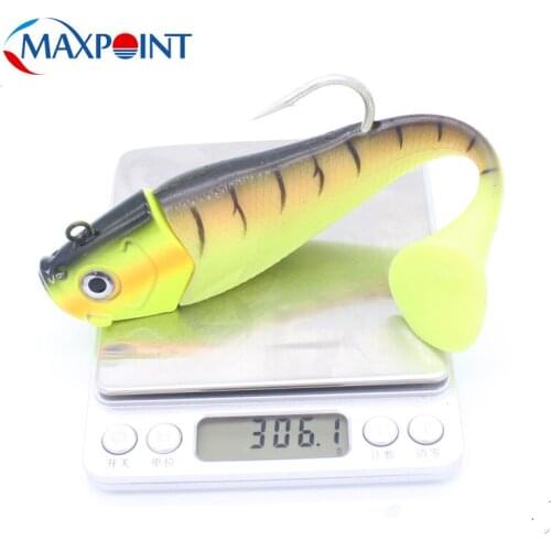 300g Fishig Lures Deep Sea Paddle Swimbait for Giant Herring Tuna Cod Fishing Baits Blister Package 18cm Soft Bait